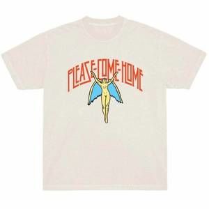 NEW PLEASE COME HOME men's please come home angel tee in off white
